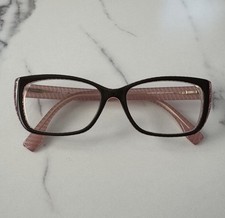 Fendi FF0003 VAI Eyeglasses Frames Pink Red FF Monogram Italy Women 140