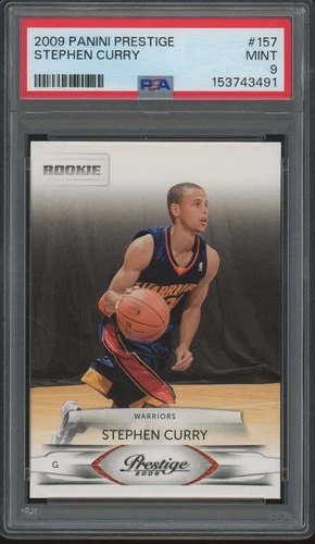2009 Panini Prestige #157 Stephen Curry RC Rookie Mint PSA 9