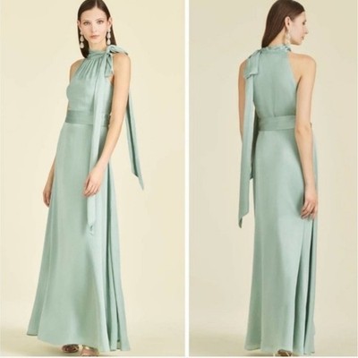 NWT Sachin & Babi Kayla Halter Gown in Jade