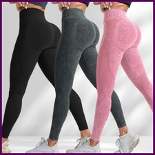 Women Seamless Gym High Waist Yoga Pants Hip Lifting Outdoor Sports Tight Waist