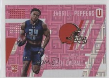 2017 Panini Unparalleled Class of Rookie Pink 132/299 Jabrill Peppers #252 2qw