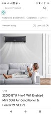 Costway 22000 BTU Ductless 4-in-1 Wifi Enabled Mini Split Air Handler, See ad