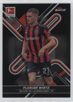 2021-22 Topps Finest Bundesliga Black Refractor 169/199 Florian Wirtz #108 0s3