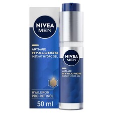 NIVEA Men Anti Age Hyaluron Hydro Gel 50ml Face Moisturiser NEW