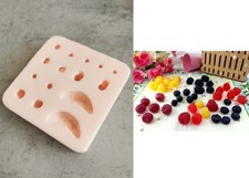 Set of berries 3D Silicone Mold for DIY Soap Candle Clay Gypsum