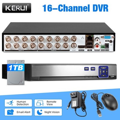 KERUI H.265+ 8CH DVR for Security Camera System 1080P Recorder with 1TB HDD