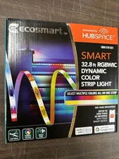 EcoSmart 32.8ft RGBWIC Smart Color Strip Light Hubspace Alexa Google - Brand New