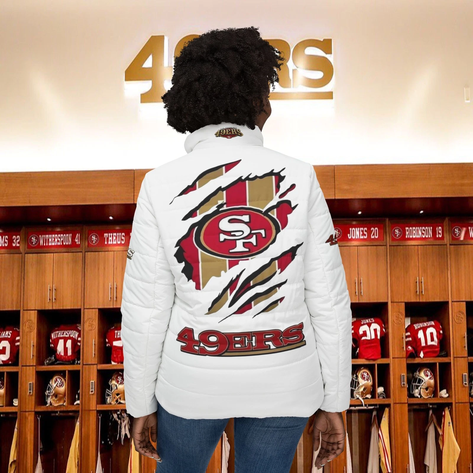 San Francisco 49ers Logo Puffer Jacket