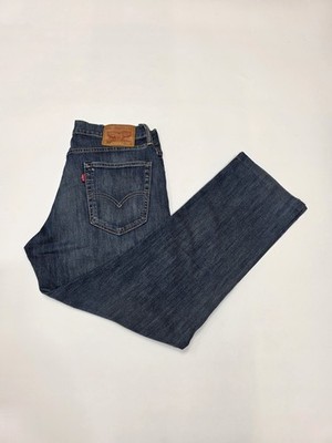 Levi's 514 Straight Fit Jeans Mens W30 L30 Blue Denim Regular Straight Leg