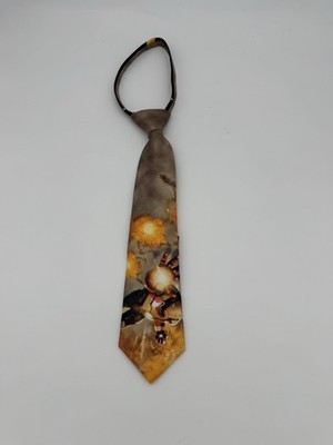 NWT Marvel IRON MAN Comics Avengers Heroes Boys Neck Tie Easy Adjustable Zip On