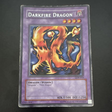 Konami Yu-Gi-Oh Darkfire Dragon LOB-019 Rare EN Unlimited Fusion 1500/1250