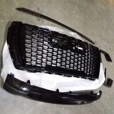 5PCS Front Grille Hood Trim Molding Black For GMC Yukon XL Denali 2021-2023