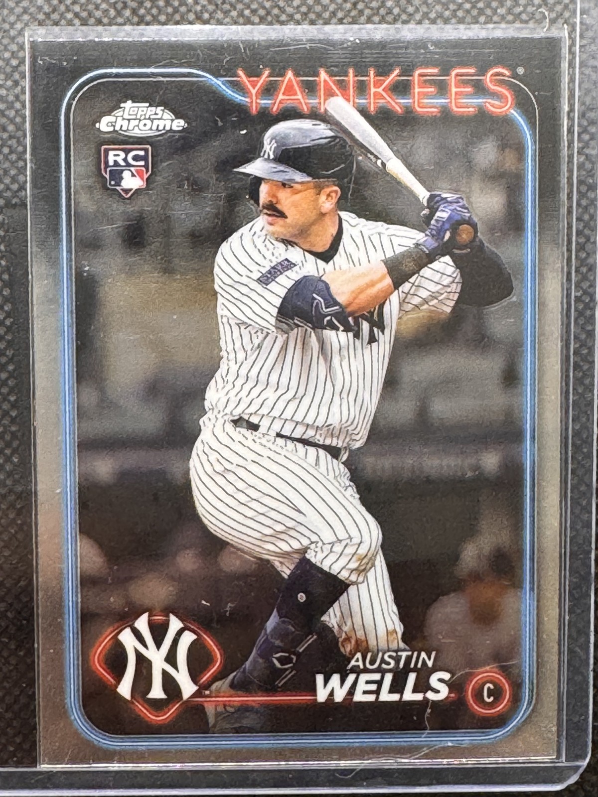 2024 Topps Chrome - Austin Wells #281 Prism Refractor (RC)