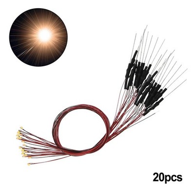 Hochzuverlässiges vorverdrahtetes goldweißes 0805 LED-Lampenset 12 V ~ 18 V