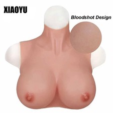 Silicone Crossdressers Breast Forms Chest Plates Drag Queen Mastectomy Enhancer