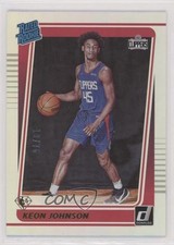 2021-22 Panini Donruss Rated Rookie 75th Anniversary 19/75 Keon Johnson #242 1b8