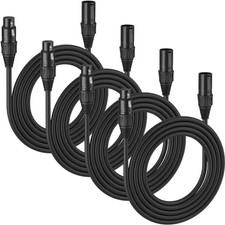 MFL. 6.6 ft Flexible DMX Cable 3 Pin Signal XLR Male to Female Cable Wire for St