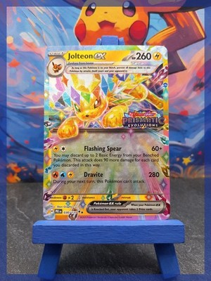 Pokémon Karte I Jolteon ex PRE 030/131 I Prismatic Evolutions Stamp I ENG I EXC