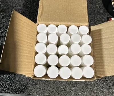 Pure Acres Farm 50 Lip Balm Tubes Clear with White Caps 5.5mL