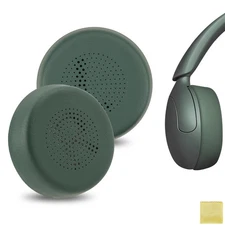 Geekria Protein Leather Ear Pads for JLab Go Lux ANC Headphones (Sage)