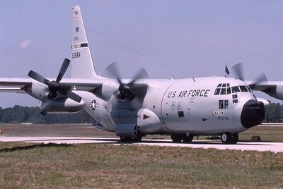 Kodachrome 65-0984 WC-130H Hercules USAF Lakeland Florida 1999 (E2)