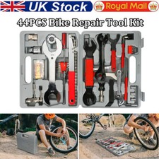 44pcs Bike Tool Kit Bicycle Repair Wrench Screwdriver Set Mechanic Cycling Box-
