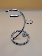 Shaving Brush and Razor Stand Stainless Steel, New