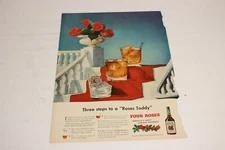 Vintage 1946 FOUR ROSES WHISKEY Advertisement.  Original.  Ready to Frame.