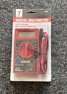 MultiMeter 7 Function Digital Multimeter Checking Home And Auto Electrical Sys