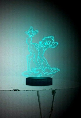 Bambi 3D Illusion Smart APP Steuerung 3D Illusion Nachtlicht Bluetooth, Musik