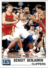 1990 NBA Panini Basketball Figure #197 Benoit Benjamin