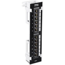 TRENDnet 12-Port Cat6 Unshielded Patch Panel,TC-P12C6V, Wall Mount,Included 89