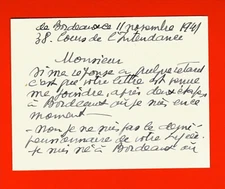 AG33-CARTE-A.S-JEAN DUPAS-PAINTER-POSTERISTE-[LYCÉE LOUIS LE GRAND]-1941