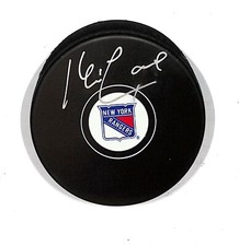 Kevin Lowe Autographed Hockey Puck Rangers Fanatics