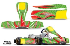 Go Kart Graphic Decals Stickers For Tony Kart M6 TRIBAL R G