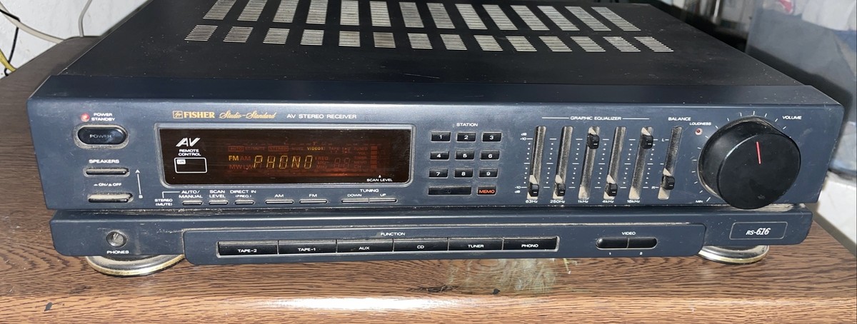 Vintage Fisher studio standard RS-616 Stereo AV Receiver tested