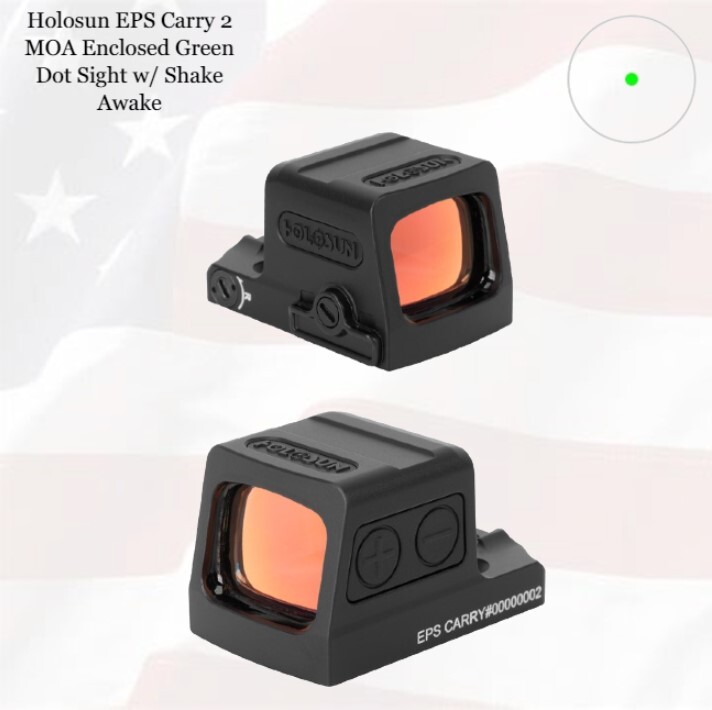 HOLOSUN EPS-RD2（2MOA） Holosun EPS Red 2 MOA Dot Sight - Black (EPS-RD2) for sale online