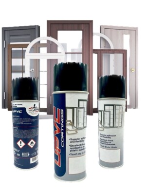 Reparaturfarbe Spray PVC UPVC Kunststoff Verbundwerkstoff Französisch Schiebetür Fenster Garage