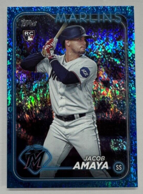 2024 Topps Jacob Amaya RC Blue Foilboard /999 #144