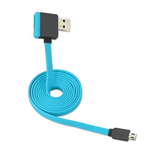 Reiko 39″ MICRO-USB Cable With Female Adapter – Retail Package -Blue