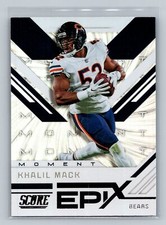 Khalil Mack 2019 Score #EM-2 Chicago Bears Epix Moment Football Card