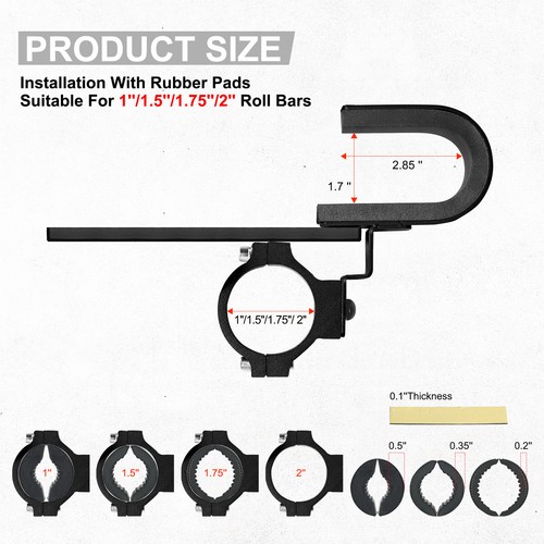 Seizmik In Cab On Seat Gun Holder - Kawasaki Mule 3000 3010 2001-2008 4x4 4x2 eB