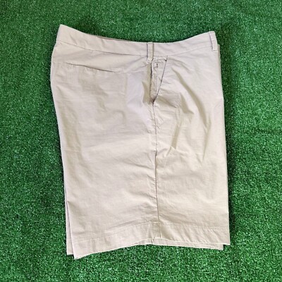 Express Slim Fit Ultra Light Moisture Wicking Beige Chino Golf Shorts Size 36