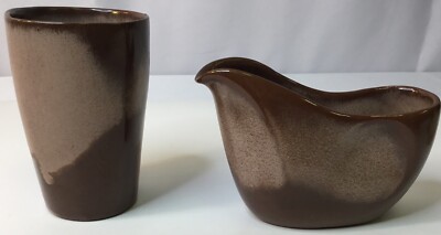 Vintage FRANKOMA Plainsman Tumbler And Lazy Bones Creamer 4A