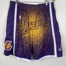 Mitchell  Ness Los Angeles Lakers Gradient Spray Paint 2009 Shorts Mens Size XL