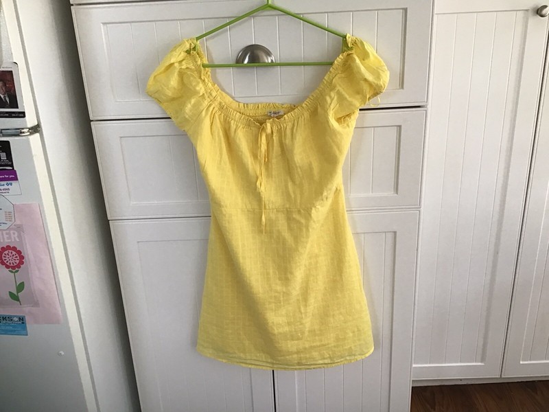 Copper Key Girl’s Yellow Short Sleeve Sundress Size Small