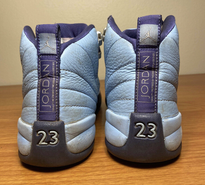 Air Jordan 12 XII Retro Hornets Blue Purple Size 6.5y 6.5
