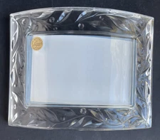 CRISTAL D'ARQUES Beutiful Curved Photo Frame Crystal 24% PbO FRANCE 8.5 x 6.5