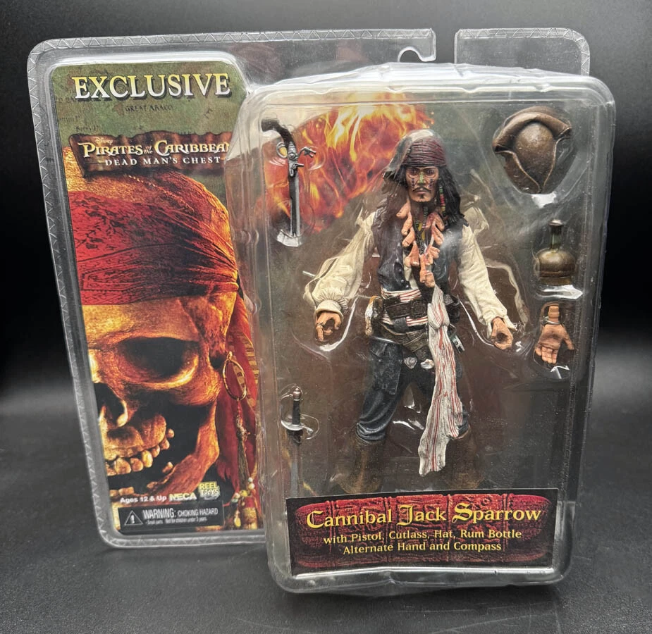 Jack Sparrow NECA SDCC 2006 Exclusive 7" Cannibal Pirates of the Caribbean NIP - Image 3 of 4