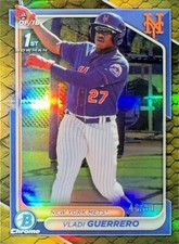 2024 Bowman Chrome Gold Reptilian Refractor /50 #250 Vladi Guerrero Rookie Mets